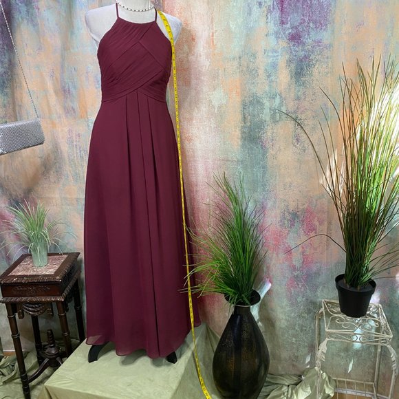 ๐Azazie High Neckline Chiffon Prom -Party Dress - Picture 7 of 16